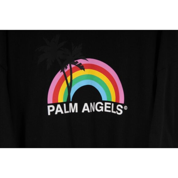 Palm Angels Mens Rainbow Tree Oversized T Shirt XL Black - Picture 3 of 6